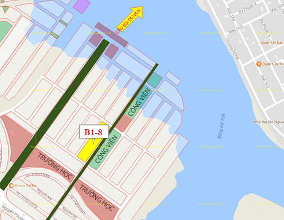 B1.8, Lô 28 - Đảo Vip |Sàn Đất Nền Hòa Xuân