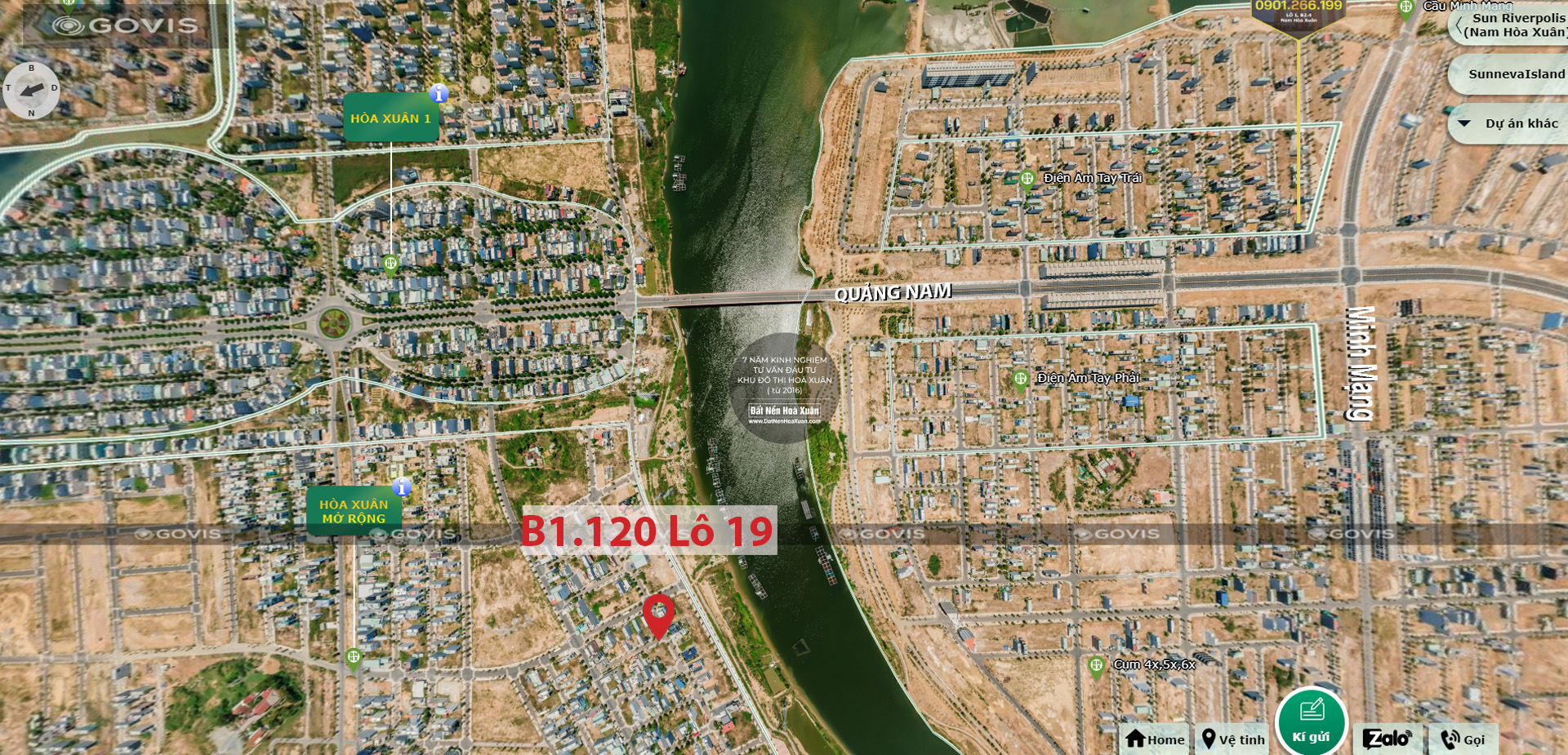 B1.120, Lô 19 - Khu đô thị Nguyễn Tri Phương |Sàn Đất Nền Hòa Xuân