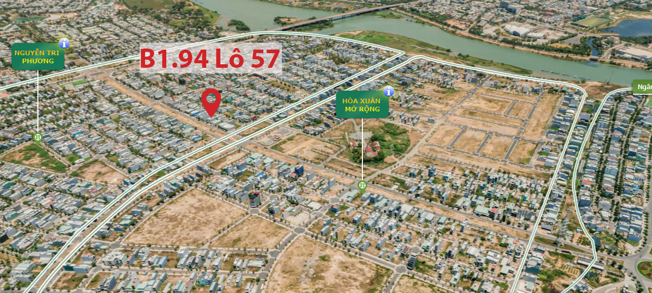 B1.94, Lô 57 - Khu đô thị Nguyễn Tri Phương |Sàn Đất Nền Hòa Xuân