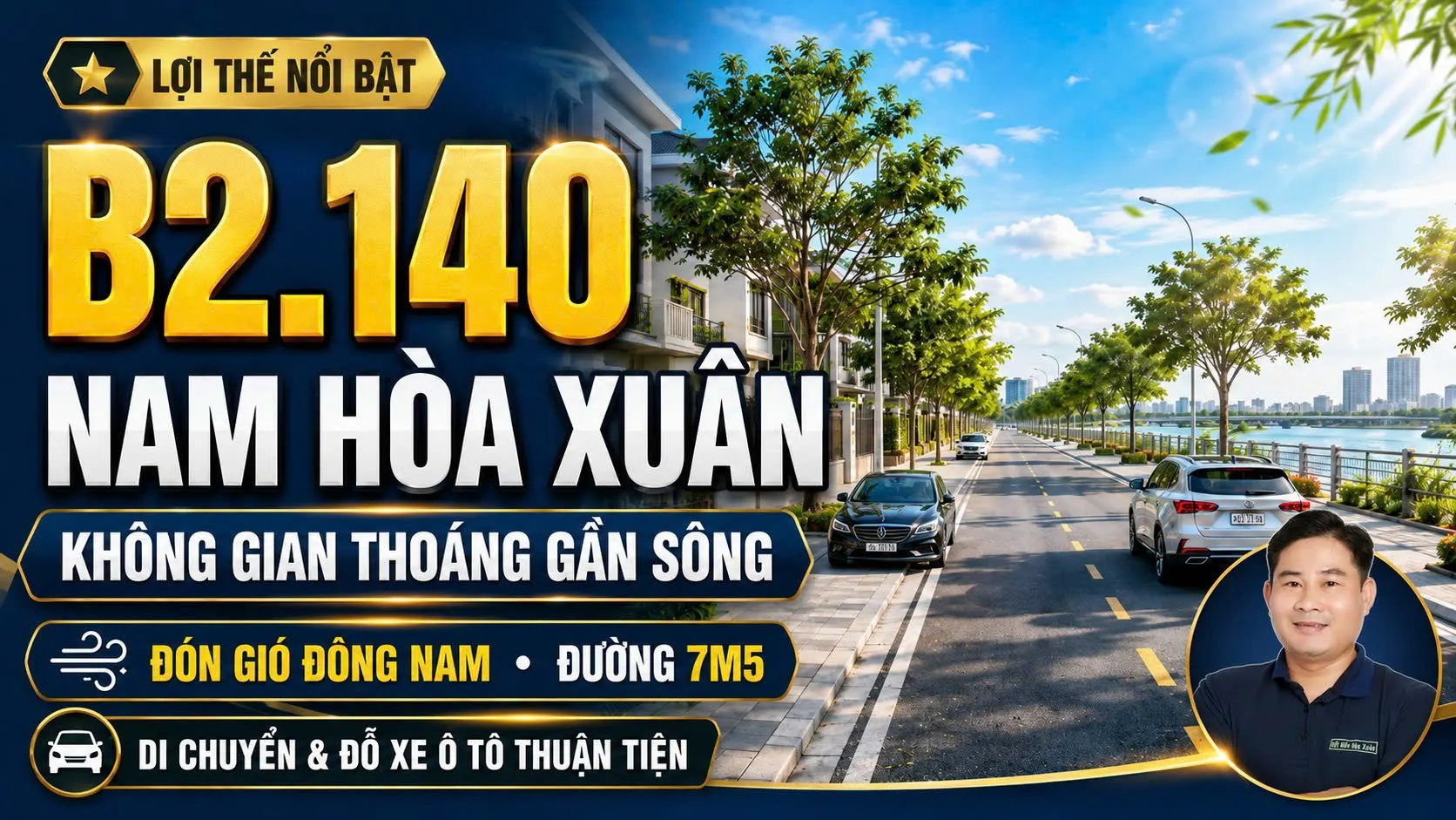 B2.140, Lô 90 - Khu đô thị Nam Hòa Xuân |Sàn Đất Nền Hòa Xuân