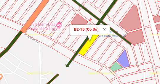 B2.95, Lô 92 - Khu đô thị Nam Hòa Xuân |Sàn Đất Nền Hòa Xuân