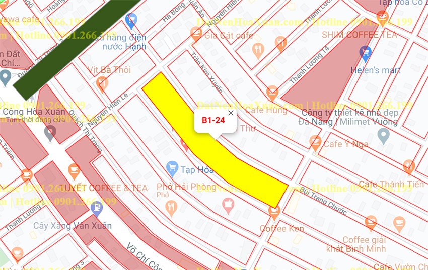 B1.24, Lô 99 - Khu đô thị Nguyễn Tri Phương |Sàn Đất Nền Hòa Xuân