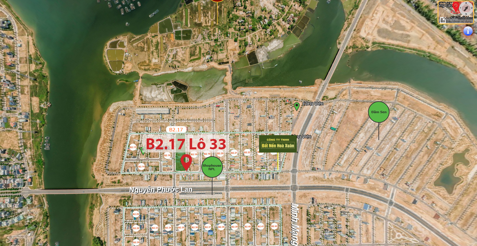B2.17, Lô 33 - Khu đô thị Nam Hòa Xuân |Sàn Đất Nền Hòa Xuân