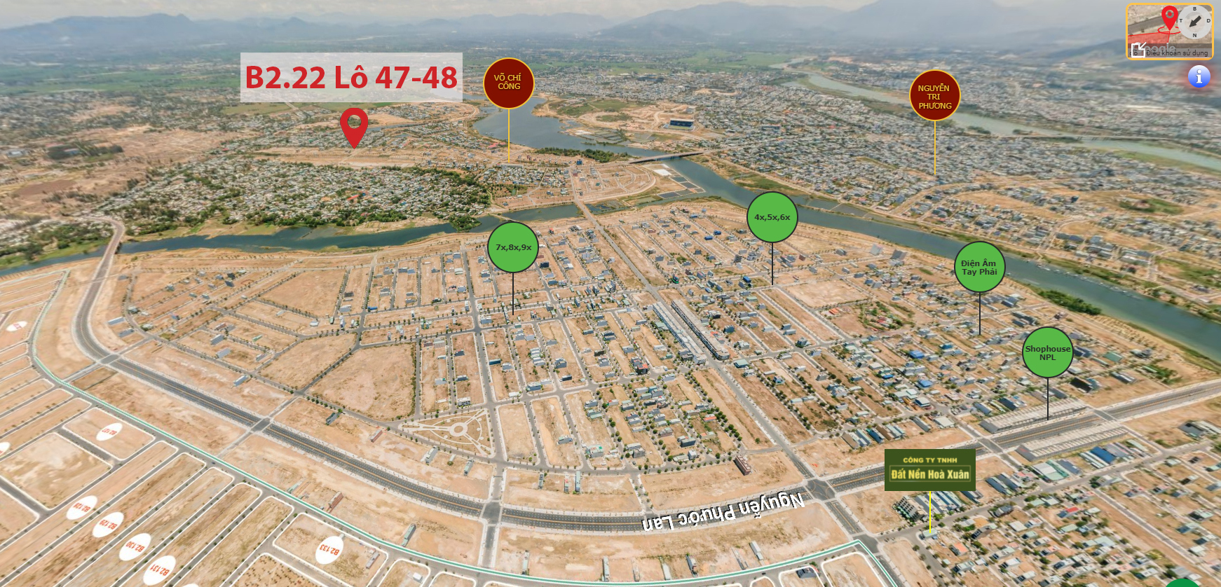 B2.22, Lô 47,48 - Khu đô thị Võ Chí Công |Sàn Đất Nền Hòa Xuân