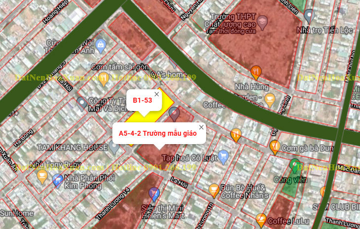 B1.53, Lô 45 - Khu đô thị Nguyễn Tri Phương |Sàn Đất Nền Hòa Xuân