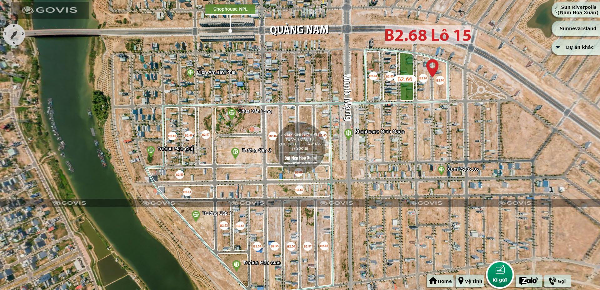 B2.68, Lô 15 - Khu đô thị Nam Hòa Xuân |Sàn Đất Nền Hòa Xuân