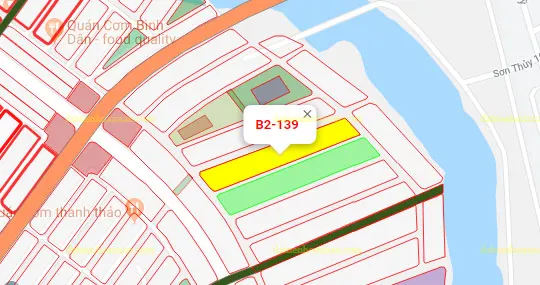 B2.139, Lô 97 - Khu đô thị Nam Hòa Xuân |Sàn Đất Nền Hòa Xuân