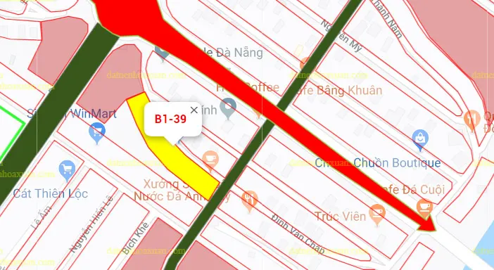 B1.39, Lô 6 - Hòa Xuân (Giai Đoạn 1A) |Sàn Đất Nền Hòa Xuân
