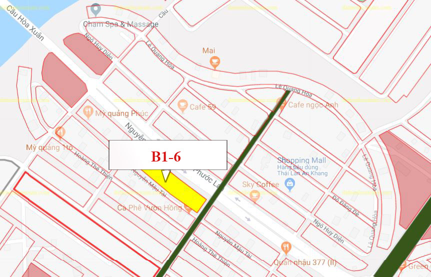 B1.6, Lô 28 - Hòa Xuân (Giai Đoạn 1A) |Sàn Đất Nền Hòa Xuân