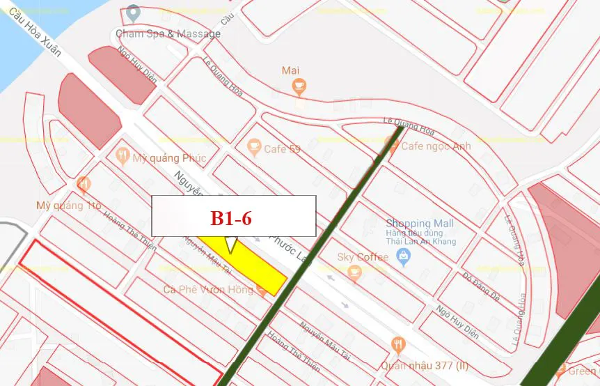 B1.6, Lô 28 - Hòa Xuân (Giai Đoạn 1A) |Sàn Đất Nền Hòa Xuân