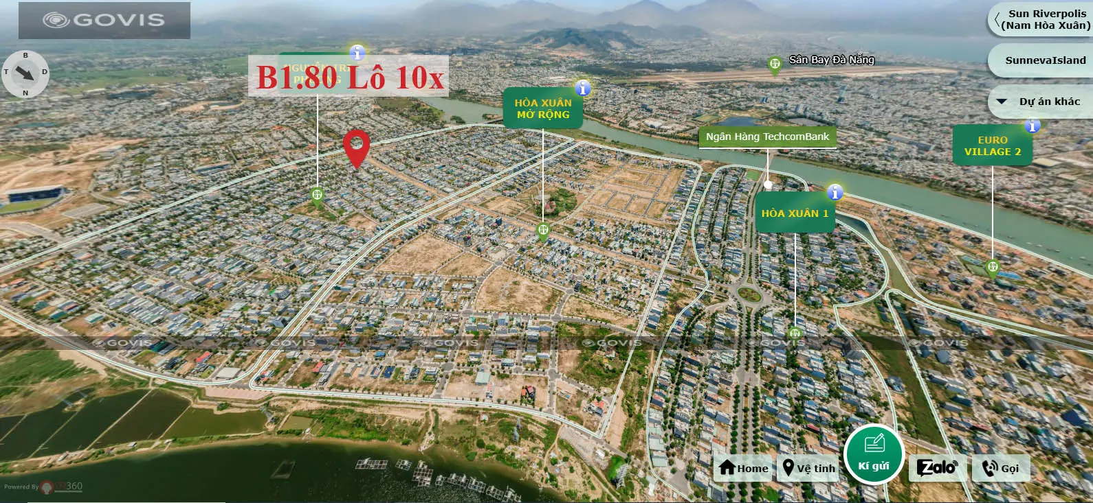 B1.80, Lô 10X - Khu đô thị Nguyễn Tri Phương |Sàn Đất Nền Hòa Xuân