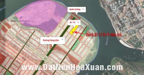 Đảo VIP B1.15 lô 09 giá tốt gần quảng trường - Hòa Xuân
