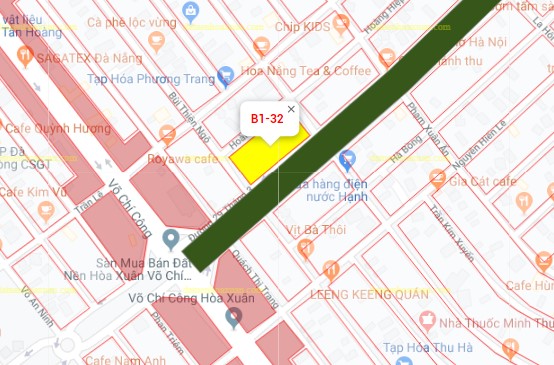 B1.32, Lô 7 - Khu đô thị Nguyễn Tri Phương |Sàn Đất Nền Hòa Xuân