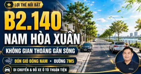 B2.140, Lô 90 - Khu đô thị Nam Hòa Xuân |Sàn Đất Nền Hòa Xuân