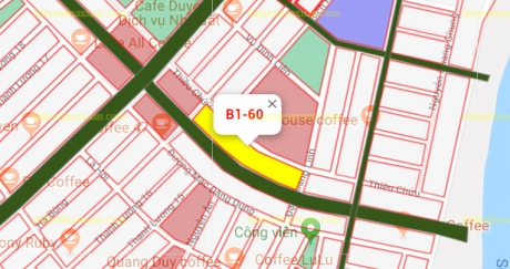 B1.60, Lô 19 - Khu đô thị Nguyễn Tri Phương |Sàn Đất Nền Hòa Xuân