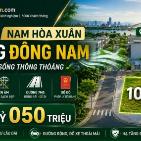 B2.33 Nam Hòa Xuân: Không gian sống thông thoáng với lợi thế hướng Đông Nam
