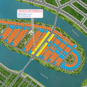 TownHouse, AD1, Lô 7 - Sunneva Island |Sàn Đất Nền Hòa Xuân