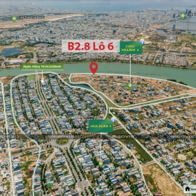 Biệt thự, B2.8, Lô 6 -  Euro Village 2 |Sàn Đất Nền Hòa Xuân