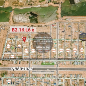  Lô góc, B2.16, Lô X - Khu đô thị Nam Hòa Xuân |Sàn Đất Nền Hòa Xuân