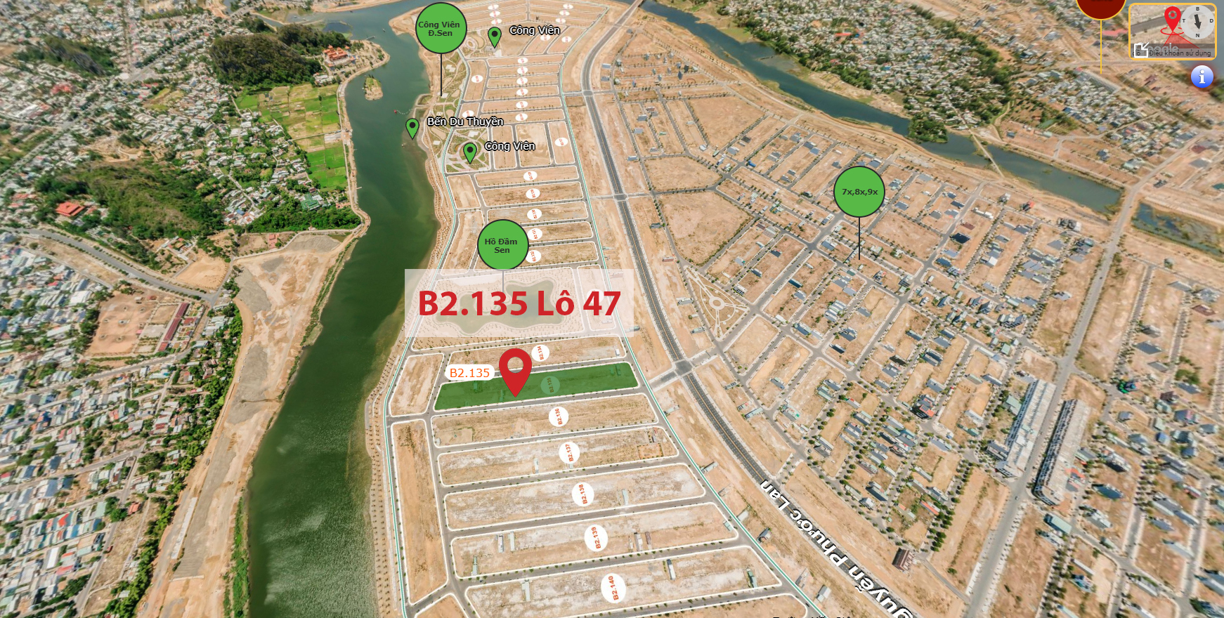 B2.135, Lô 47 - Khu đô thị Nam Hòa Xuân |Sàn Đất Nền Hòa Xuân