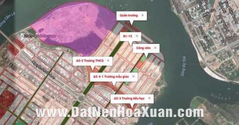 Bán cặp lô 15,16 Block B1.15 đảo VIP khu sinh thái Hòa Xuân - Hotline 0919 001 468