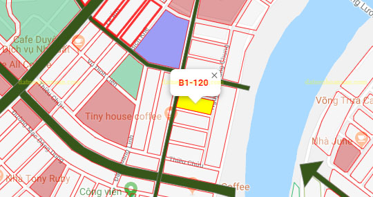 B1.120, Lô 02 - Khu đô thị Nguyễn Tri Phương |Sàn Đất Nền Hòa Xuân