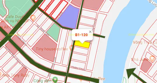 B1.120, Lô 02 - Khu đô thị Nguyễn Tri Phương |Sàn Đất Nền Hòa Xuân