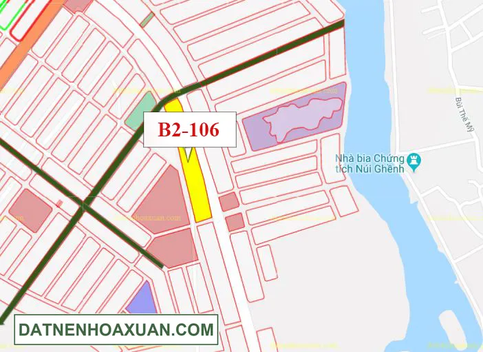 B2.106, Lô 98 - Khu đô thị Nam Hòa Xuân |Sàn Đất Nền Hòa Xuân