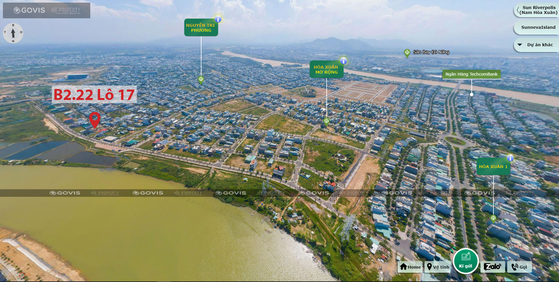 Biệt thự, B2.22, Lô 17 - Khu đô thị Nguyễn Tri Phương |Sàn Đất Nền Hòa Xuân