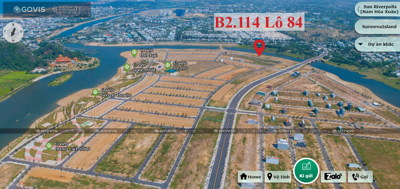 B2.114, Lô 84 - Khu đô thị Nam Hòa Xuân |Sàn Đất Nền Hòa Xuân