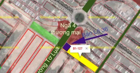 Bán lô góc 36 B1.127 rất đắc địa - KĐT Hòa Xuân mở rộng