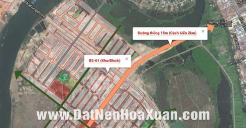 Lô HOT giá hấp dẫn, nằm giữa trục đường thương mại lô 18 (B2.61) - Nam Hòa Xuân