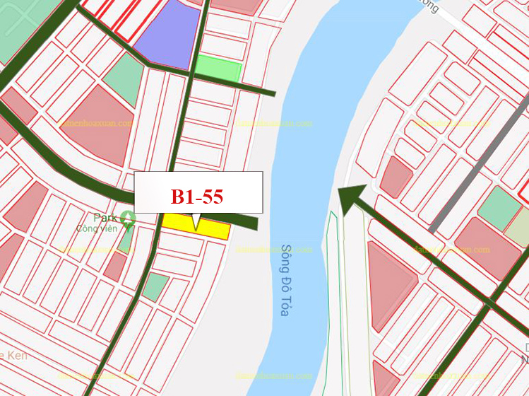 B1.55, Lô 26 - Khu đô thị Nguyễn Tri Phương |Sàn Đất Nền Hòa Xuân
