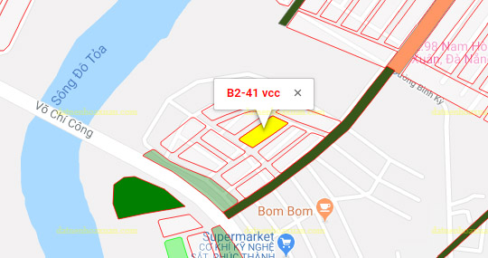  Lô góc, B2.41, Lô 1 - Khu đô thị Võ Chí Công |Sàn Đất Nền Hòa Xuân