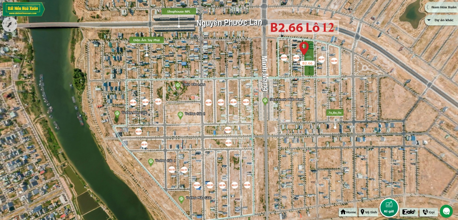 B2.66, Lô 12 - Khu đô thị Nam Hòa Xuân |Sàn Đất Nền Hòa Xuân