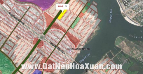 Lô 2 mặt tiền góc ngã tư trung tâm đảo VIP B1.5 - Hòa Xuân