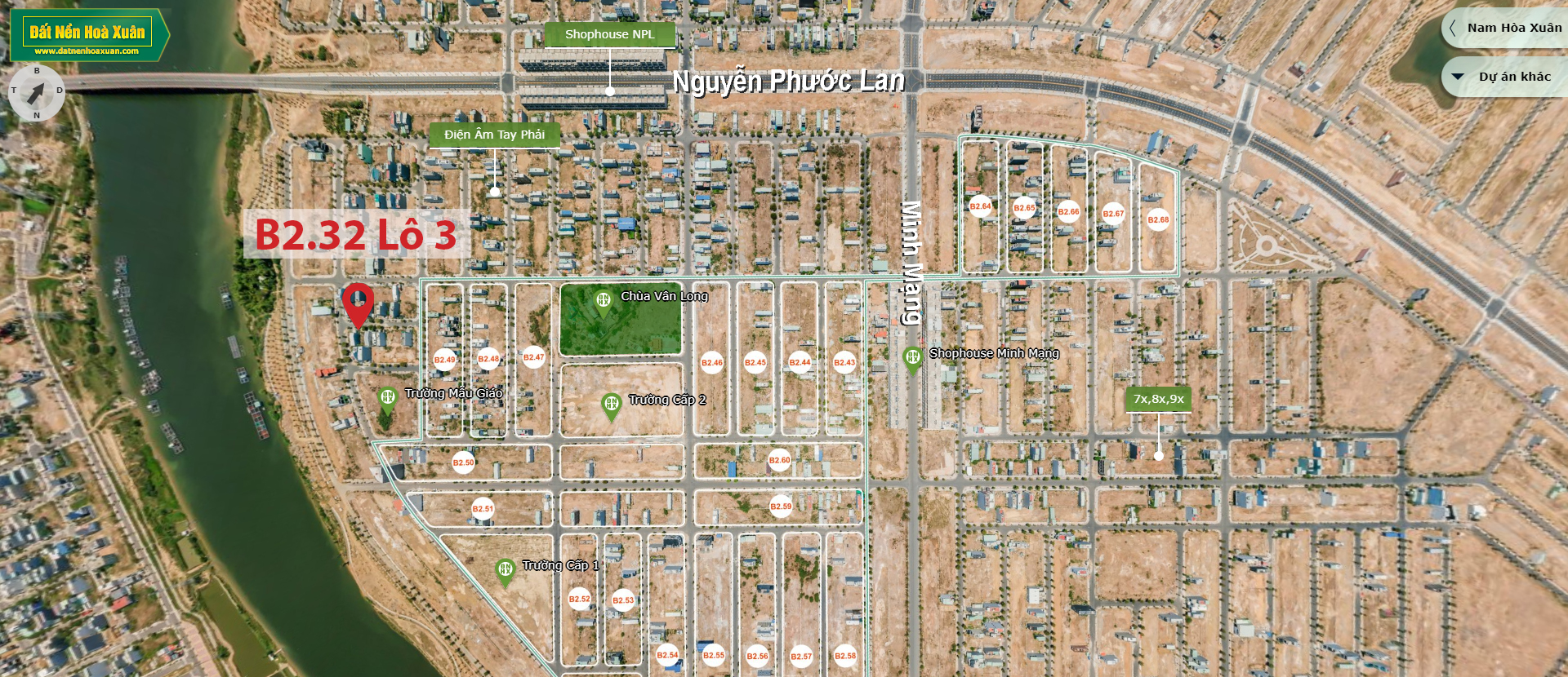 B2.32, Lô 3 - Khu đô thị Nam Hòa Xuân |Sàn Đất Nền Hòa Xuân