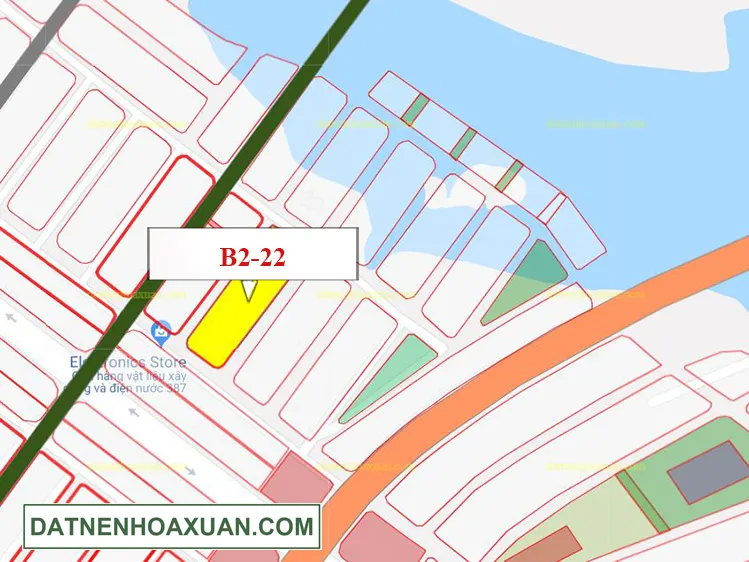 B2.22, Lô 57 - Khu đô thị Nam Hòa Xuân |Sàn Đất Nền Hòa Xuân
