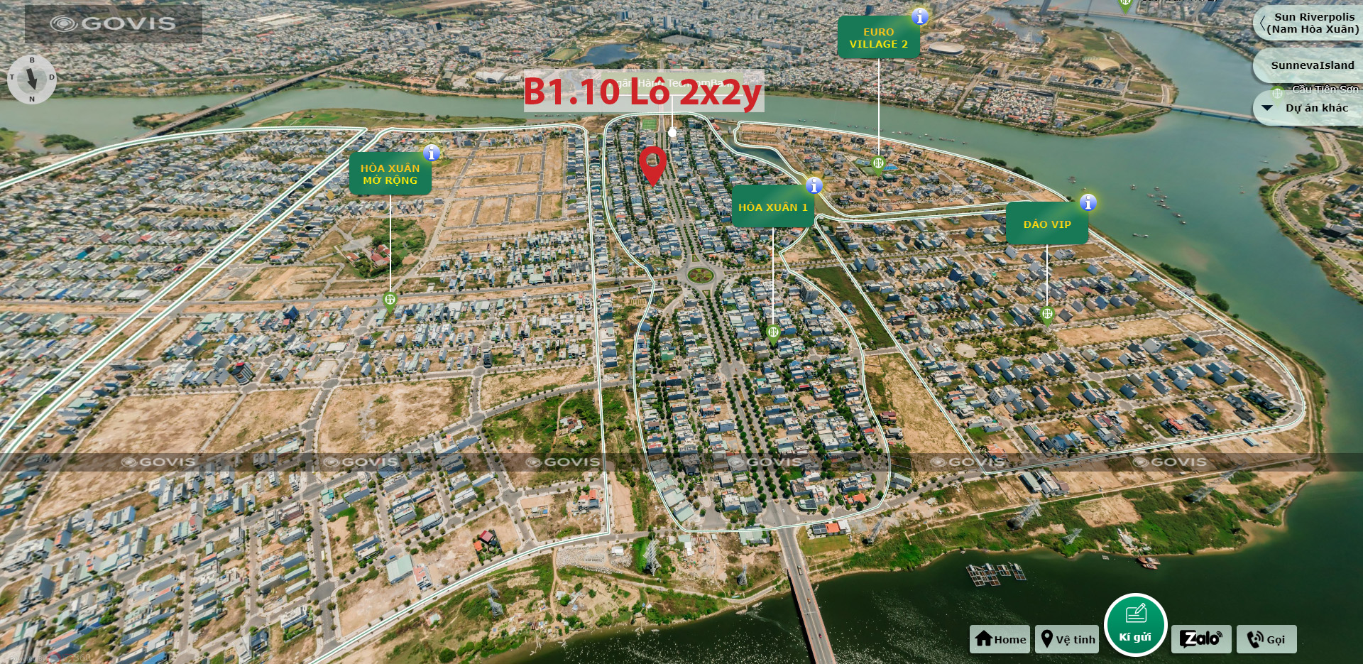 B1.10, Lô 2X,2Y - Hòa Xuân (Giai Đoạn 1A) |Sàn Đất Nền Hòa Xuân