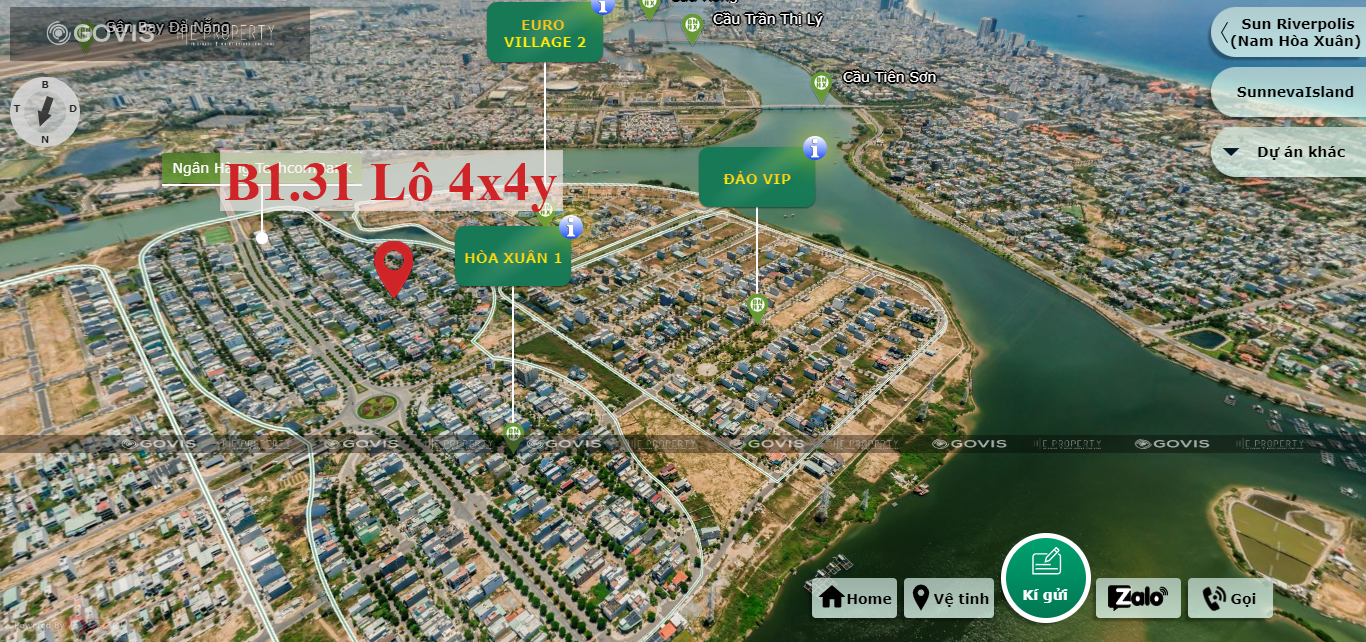 B1.31, Lô 4X,4Y - Hòa Xuân (Giai Đoạn 1A) |Sàn Đất Nền Hòa Xuân