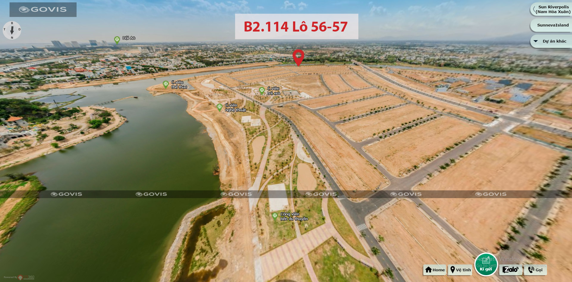 B2.114, Lô 56,57 - Khu đô thị Nam Hòa Xuân |Sàn Đất Nền Hòa Xuân