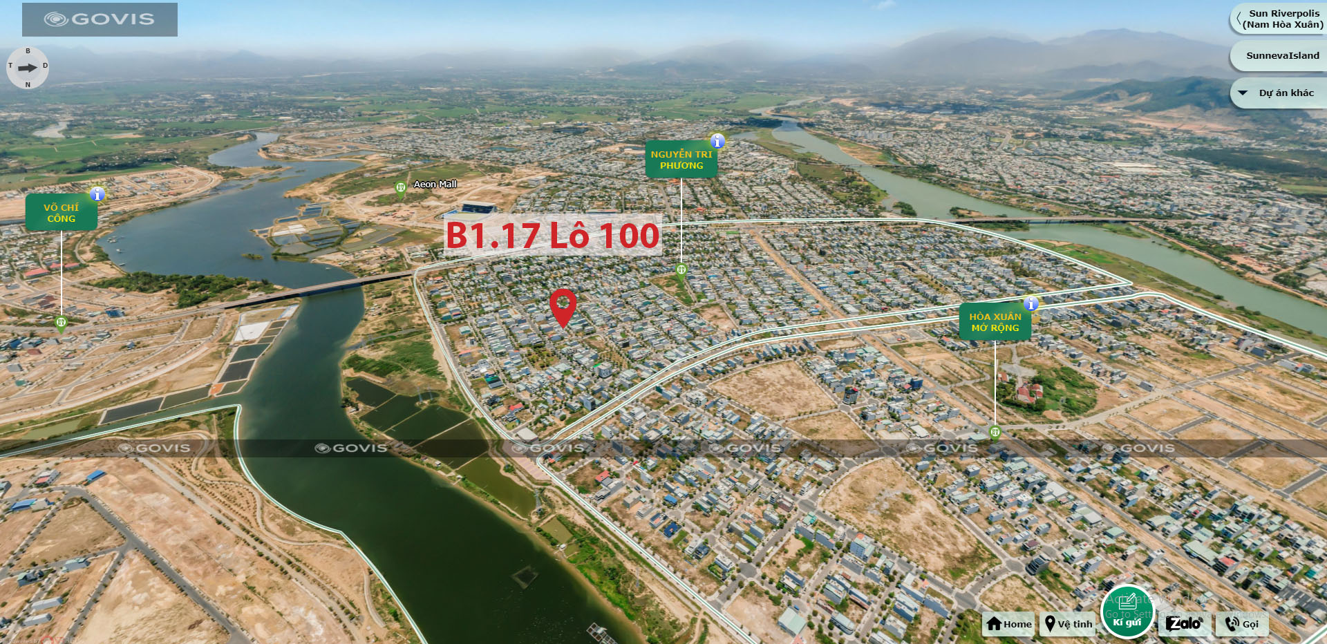 B1.17, Lô 100 - Khu đô thị Nguyễn Tri Phương |Sàn Đất Nền Hòa Xuân