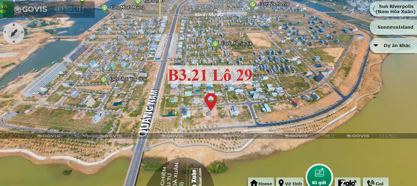 Biệt thự, B3.21, Lô 29 - Khu đô thị Nam Hòa Xuân |Sàn Đất Nền Hòa Xuân