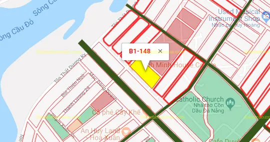 B1.148, Lô 25 - Khu đô thị Nguyễn Tri Phương |Sàn Đất Nền Hòa Xuân
