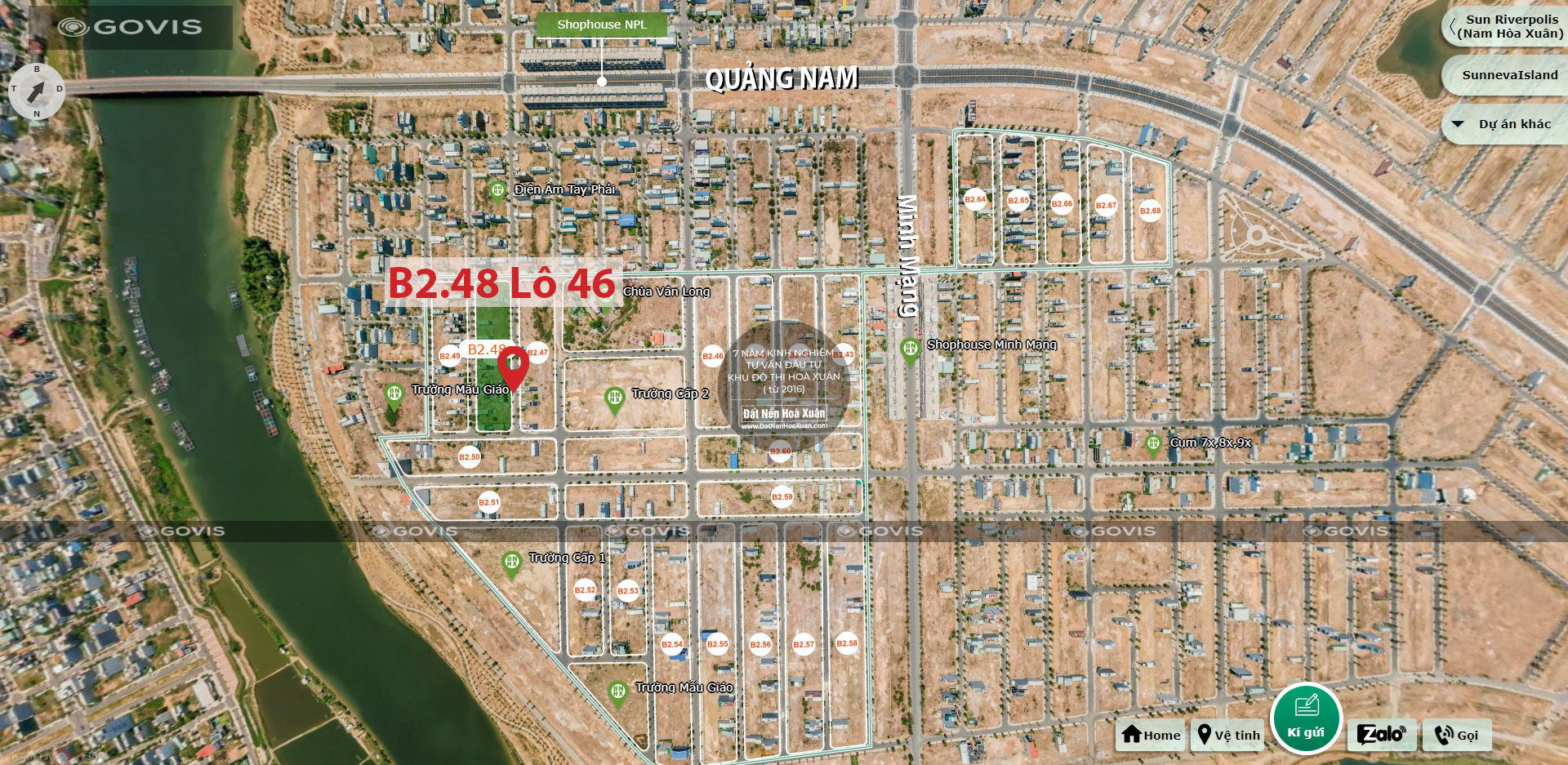 B2.48, Lô 46 - Khu đô thị Nam Hòa Xuân |Sàn Đất Nền Hòa Xuân