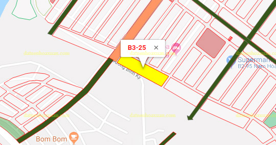 Biệt thự, B3.25, Lô 05 - Khu đô thị Nam Hòa Xuân |Sàn Đất Nền Hòa Xuân