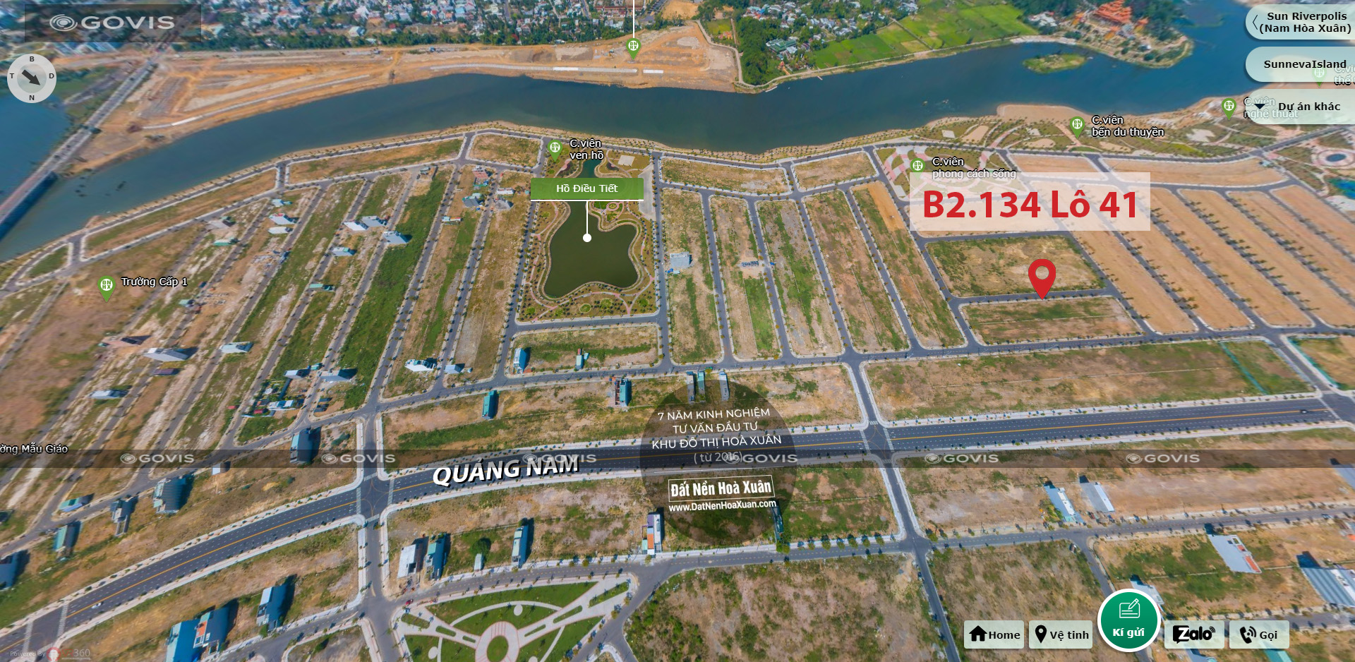 B2.127, Lô 41 - Khu đô thị Nam Hòa Xuân |Sàn Đất Nền Hòa Xuân