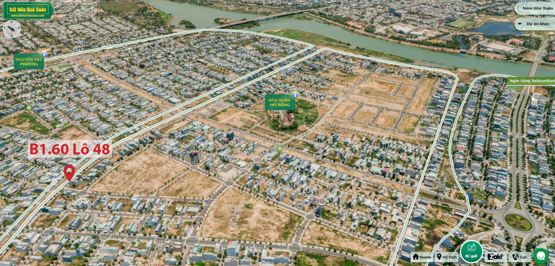 B1.60, Lô 48 - Khu đô thị Nguyễn Tri Phương |Sàn Đất Nền Hòa Xuân