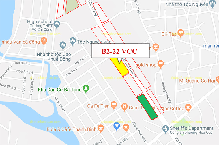 B2.22, Lô 30 - Khu đô thị Võ Chí Công |Sàn Đất Nền Hòa Xuân