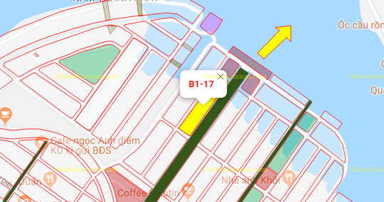 B1.17, Lô 21,22 - Đảo Vip |Sàn Đất Nền Hòa Xuân